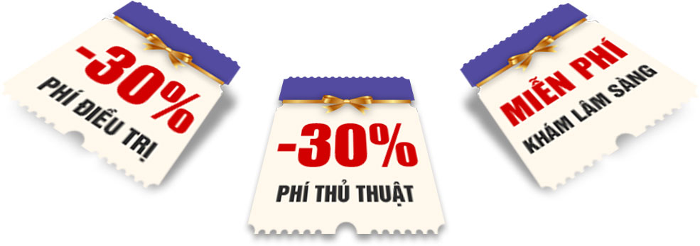 ƯU ĐÃI VỀ CHI PHÍ KHÁM giảm 30%