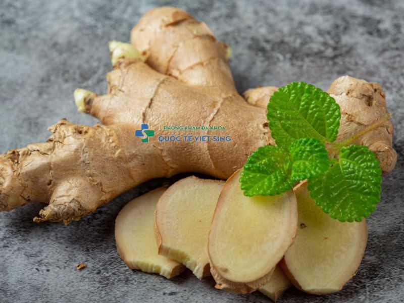 Dùng gừng chữa viêm bao quy đầu